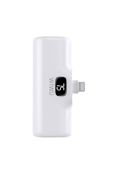 Wiwu Wi-P017 Capsule Serisi 2in1 Mini Taşınabilir Standlı Lightning Powerbank 5000mAh