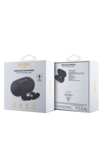 Guess Orjinal Lisanslı Klasik Metal Yazı Logolu TWS Kulak İçi Bluetooth Kulaklık