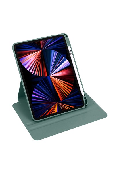 Apple iPad Air 11 2024 Kılıf Zore Termik Kalem Bölmeli Dönebilen Standlı Kılıf