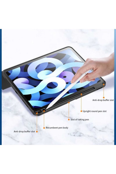 Apple iPad Air 11 2024 Kılıf Zore Nort Arkası Şeffaf Standlı Kılıf