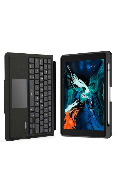 حافظة لوحة المفاتيح اللاسلكية لجهاز Apple iPad Air 11 2024 Wiwu Keyboard Folio