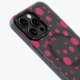 Apple iPhone 13 Pro Kılıf Magsafe Şarj Özellikli Polka Dot Desenli Youngkit Spots Serisi Kapak