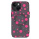Apple iPhone 15 Kılıf Magsafe Şarj Özellikli Polka Dot Desenli Youngkit Spots Serisi Kapak