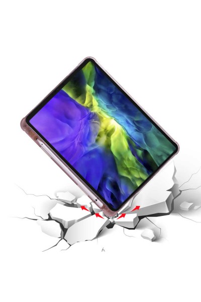 Apple iPad Air 11 2024 Kılıf Zore Tri Folding Kalem Bölmeli Standlı Kılıf