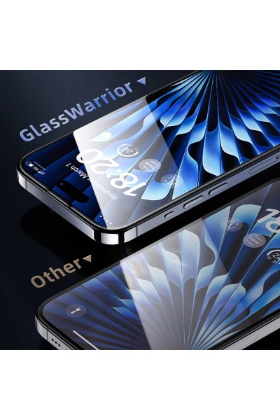 واقي شاشة زجاجي عالي الدقة لهاتف Apple iPhone 15 Benks Glass Warrior + أداة سهلة الاستخدام