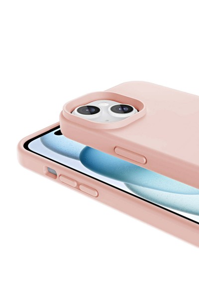 Apple iPhone 15 Kılıf Magsafe Şarj Özellikli Sıvı Teknolojili Silinebilir Sert Zore Kivi Kapak