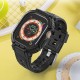 Apple Watch 44mm Wiwu Wi-WB014 Armor Series 2in1 حافظة صلبة لجهاز الكمبيوتر وسوار سيليكون