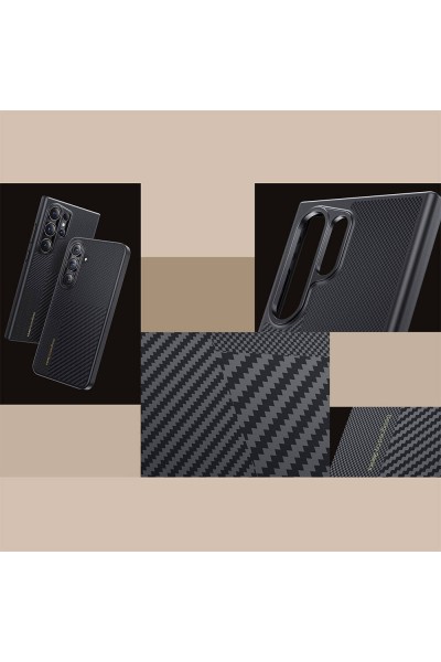 حافظة هاتف Galaxy S24 Plus مزودة بتقنية Magsafe للشحن وتتميز بغطاء مصنوع من ألياف الكربون Montage Hybrid ArmorPro Kevlar حافظة هاتف Galaxy S24 Plus مزودة بتقنية Magsafe للشحن وتتميز بغطاء مصنوع من ألياف الكربون Montage Hybrid ArmorPro Kevlar