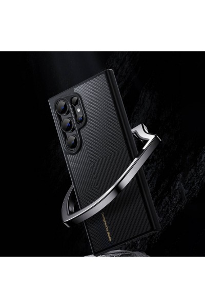 حافظة هاتف Galaxy S24 Ultra مزودة بتقنية الشحن Magsafe وغطاء مصنوع من ألياف الكربون Montage Hybrid ArmorPro Kevlar حافظة هاتف Galaxy S24 Ultra مزودة بتقنية الشحن Magsafe وغطاء مصنوع من ألياف الكربون Montage Hybrid ArmorPro Kevlar