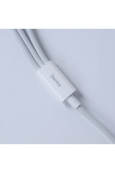 Benks D46 Type-C إلى Type-C & Type-C & Lightning PD3.0 كابل شحن وبيانات مجدول 100 وات 1.2 متر Benks D46 Type-C إلى Type-C & Type-C & Lightning PD3.0 كابل شحن وبيانات مجدول 100 وات 1.2 متر
