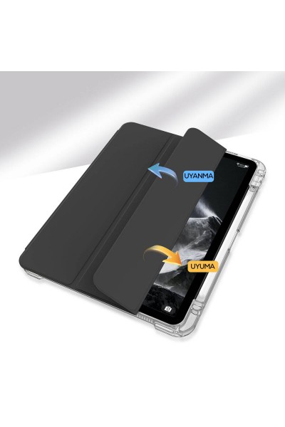 ​Apple iPad Air 11 2024 Kılıf Magnetik Ayrılabilen Airbagli Zore Sliding Tablet Kılıfı