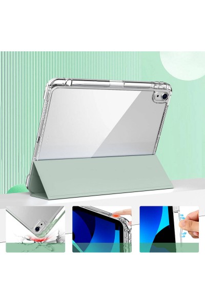 ​Apple iPad Air 11 2024 Kılıf Magnetik Ayrılabilen Airbagli Zore Sliding Tablet Kılıfı