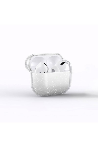 Apple Airpods 3. Nesil Zore Allstar Airbag 32 Parlayan Simli Saydam Renkli Kılıf