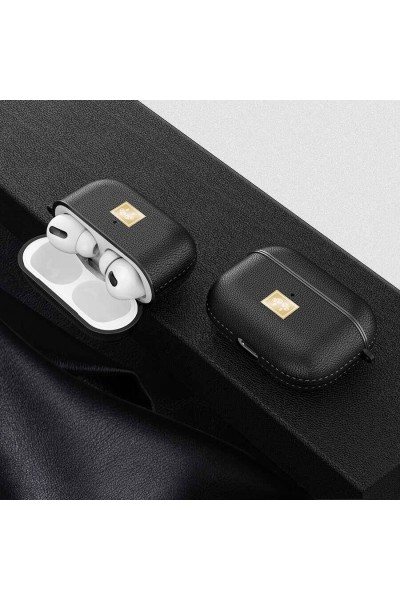 Apple Airpods Pro 2 Kılıf Deri Görünümlü Askı Aparatlı Wlons Kılıf