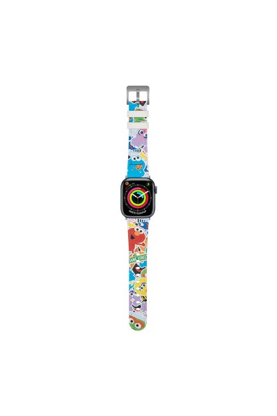 Apple Watch 44mm Casebang Sesame Street Serisi Deri Saat Kordon