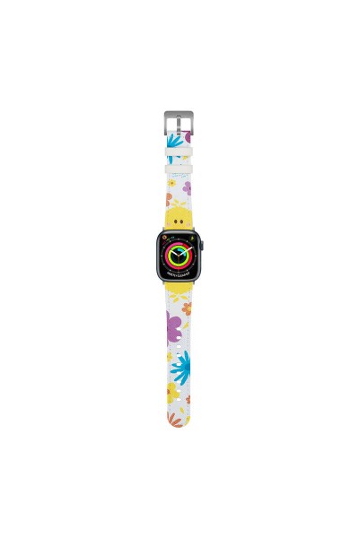 Apple Watch 7 45mm Casebang Sesame Street Serisi Deri Saat Kordon