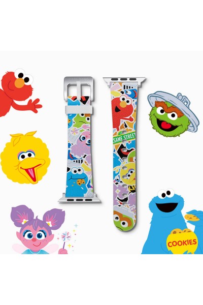 Apple Watch Ultra 49mm Casebang Sesame Street Serisi Deri Saat Kordon