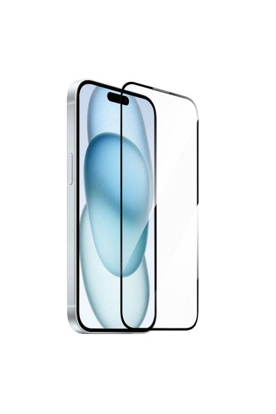 Apple iPhone 15 Plus Wiwu GT-009 Polimer Oleofobik Kaplama Şeffaf Pürüzsüz Temperli Cam Ekran Koruyucu
