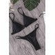 قطعة بيكيني سفلية مثلثة من ماركانو باللون الأسود