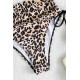 ملابس سباحة ماركانو بتصميم خاص على شكل جلد الفهد مع تفاصيل قابلة للتعديل على الجانب، متعددة الألوان