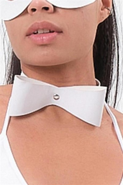 إكسسوار ربطة عنق نسائية باللون الأبيض من ماركانو