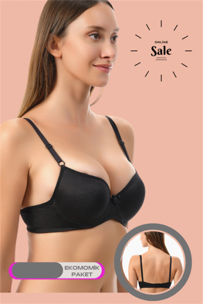 Markano Hollow 2 Pack Monocup Micro Daily Women's Bra