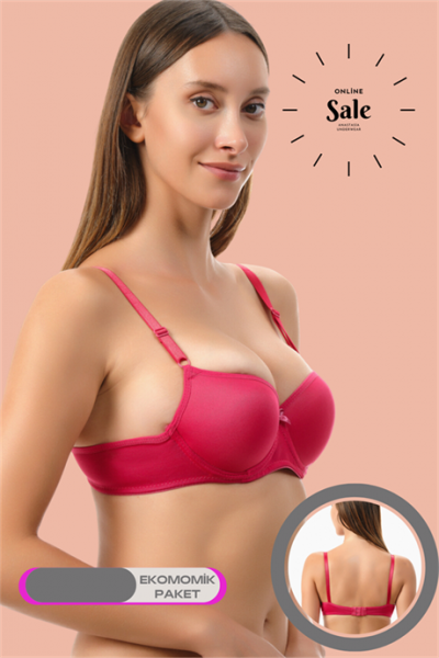 Markano Hollow 2 Pack Monocup Micro Daily Women's Bra