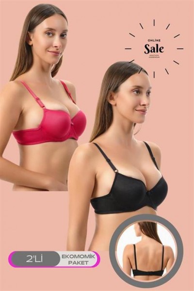 Markano Fully 2 Pack Monocup Micro Daily Women's Bra