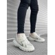 BA0592 Tarz Sneakers Ithal Krem Fileli Rahat Taban Spor Ayakkabısı