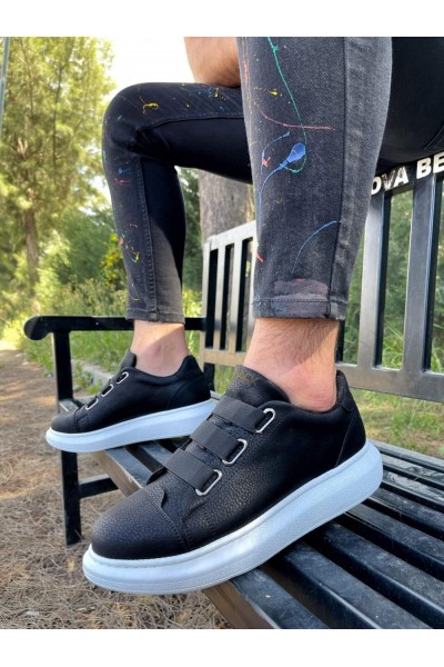 Knack Sneakers Ayakkabı 889 Siyah (Beyaz Taban)