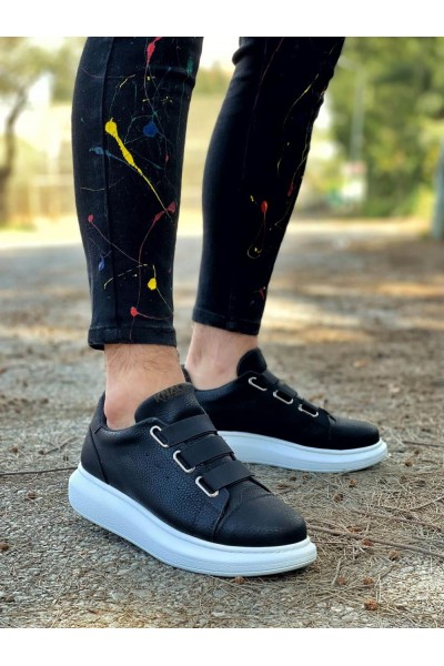 Knack Sneakers Ayakkabı 889 Siyah (Beyaz Taban)