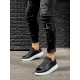 Knack Sneakers Ayakkabı 888 Siyah (Beyaz Taban)