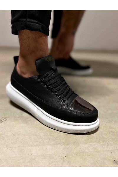 Knack Sneakers Ayakkabı 813 Siyah (Beyaz Taban)