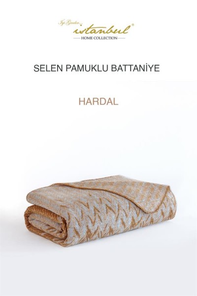 بطانية جود نايت اسطنبول مفردة من القطن سيلين خردل