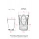 ماركانو زجاج أكريليك وردي مفرد طويل وكأس للمشروبات الغازية 750 مل (حجم كبير وليس زجاج)