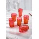 ماركانو أكريليك أحمر زجاج مفرد قصير وزجاجة قهوة للمشروبات الغازية 400 مل (وليس زجاج)