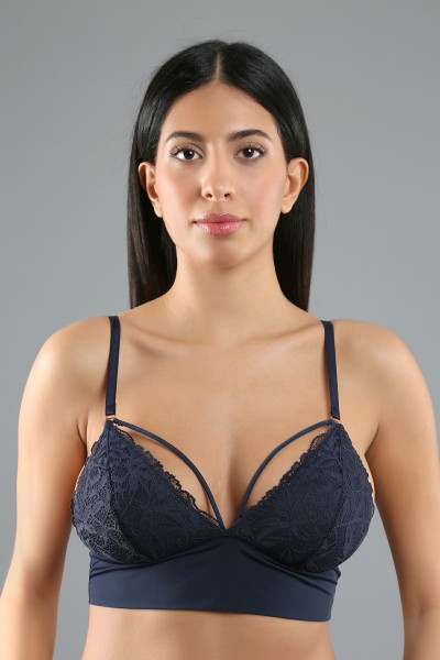 حمالة صدر Bralette باللون الأزرق الداكن للنساء