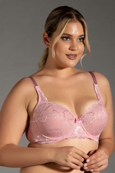 حمالة صدر Dusty Rose غير مدعومة على شكل C للسيدات