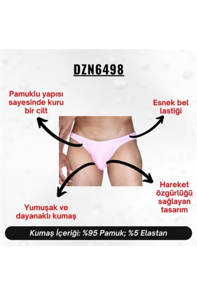 Desenli Pembe Erkek Slip - DZN6498