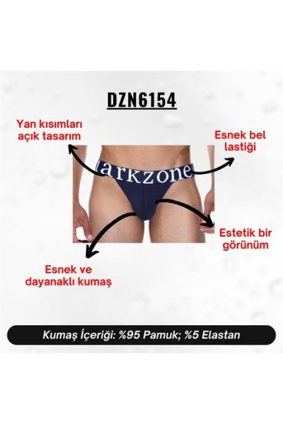 Geniş Lastikli Lacivert Erkek Slip Külot  - DZN6154