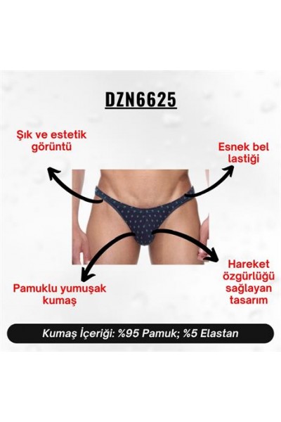 Çam Ağacı Desenli Erkek Tanga - DZN6625