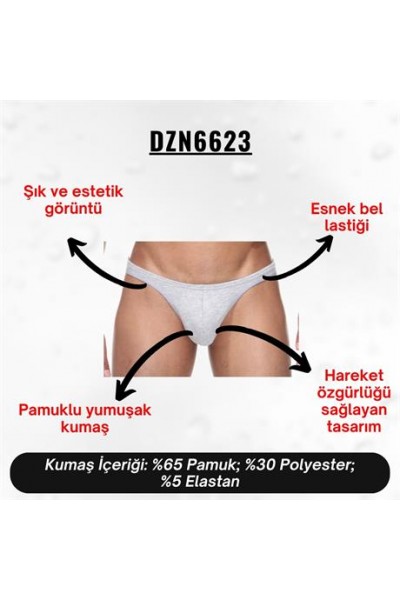  Gri Erkek Tanga - DZN6623