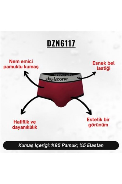 Bordo Hipster Erkek Slip - DZN6117