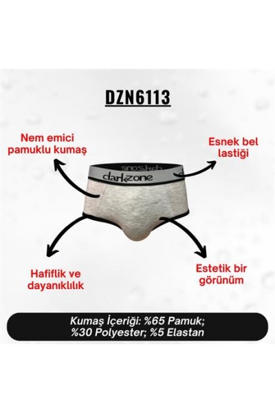 Gri Hipster Erkek Slip - DZN6113