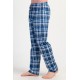Erkek Açık İndigo Pamuklu  Tek Alt Pijama