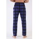 Erkek Lacivert Pamuklu Büyük Beden Tek Alt Pijama