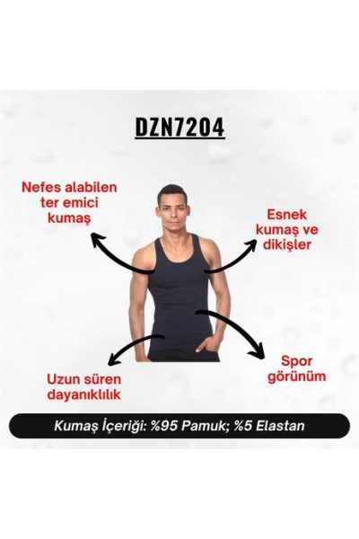 Lacivert Pamuklu Erkek Atlet - DZN7204