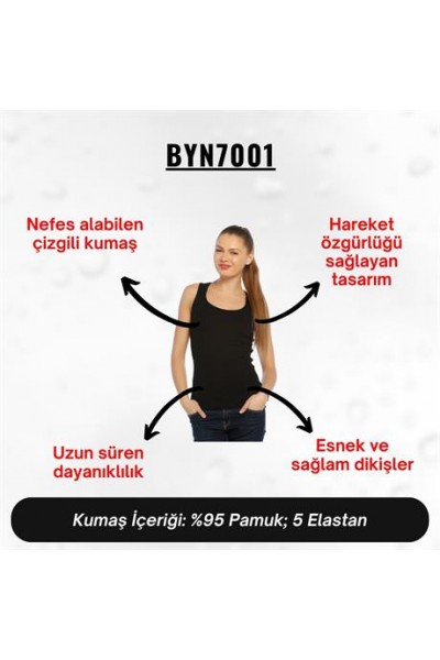 Kadın Siyah Sporcu Atleti - BYN7001