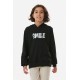 Smile Yazı  Baskılı Kapüşonlu Kız Çocuk Sweatshirt