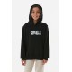 Smile Yazı  Baskılı Kapüşonlu Kız Çocuk Sweatshirt